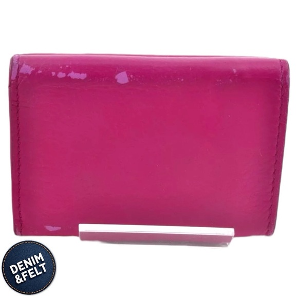 Balenciaga Pink Leather Papier Logo Mini Compact Trifold Wallet | PRELOVED🩷🩷 - Picture 2 of 10